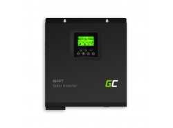Solar Inverter Off Grid átalakító MPPT Green Cell szolár töltővel 24VDC 230VAC 3000VA/3000W tiszta szinusz hullám