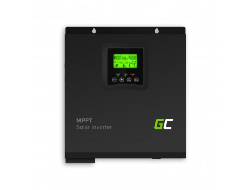 Saulės inverteris Off Grid keitiklis su MPPT Green Cell saulės įkrovikliu 12VDC 230VAC 3000VA / 3000W Gryna sinusinė banga