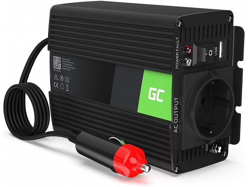 Green Cell ® 150W / 300W tiszta szinusz-feszültség-konverter inverter 24–230 V-os inverter