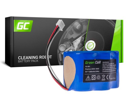 Green Cell ®“ baterijų paketas (2Ah 6V) RB001 skirtas „Ecovacs D66 D68 D73 D76 D650 D660 D680 D710 D720 D730 D760“
