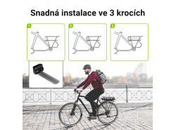 Dobíjecí baterie Green Cell zadní stojan 36V 8,8 Ah 317 Wh pro elektrický bicykel E-Bike Pedelec