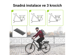 Dobíjecí baterie Green Cell zadní stojan 36V 14,5Ah 522Wh pro elektrický bicykel E-Bike Pedelec