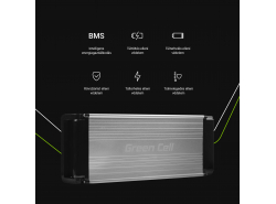 Újratölthető akkumulátor Green Cell hátsó állvány 36V 14.5Ah 522Wh elektromos kerékpárhoz E-Bike Pedelec