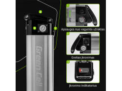 Green Cell ® Akku für Elektrofahrräder e-Bike 36V 8,8Ah 317Wh