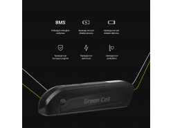 Baterija Baterija Green Cell žemyn vamzdis 36V 11.6Ah 418Wh, skirtas elektriniams dviračiams „E-bike Pedelec“