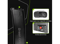 Įkraunama baterija „ Green Cell Frame“ akumuliatorius 36V 7.8Ah 281Wh, skirtas elektriniams dviračiams „E-bike Pedelec“.