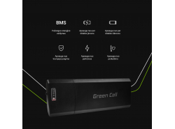 Įkraunama baterija „ Green Cell galinis stovas 24V 13Ah 312Wh, skirtas elektroniniam dviračio „Pedelec“ elektriniam dviračiui