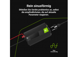 Green Cell® 500W/1000W Reiner Sinus Spannungswandler Wechselrichter 12V 230V Inverter