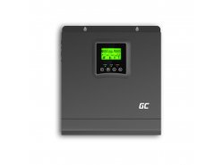 Solární invertor Off Grid Inverter se solární nabíječkou MPPT Green Cell 24VDC 230VAC 2000VA/2000W Pure Sine Wave