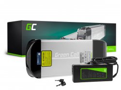 Green Cell E-Bike Akku 36V 15Ah 540Wh Rear Rack Elektrofahrrad 2 Pin für Prophete, Mifa, Curtis mit Ladegerät