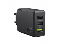 Green Cell Nabíječka Síťová 30W GC ChargeSource 3 s funkcemi Ultra Charge a Smart Charge - 3x USB-A