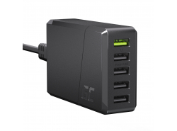 Green Cell Síťová Nabíječka 52W GC ChargeSource 5 s funkcemi Ultra Charge a Smart Charge - 5x USB-A