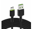 Green Cell GC Ray USB-Kabel - USB-C 120cm, grüne LED, Ultra Charge Schnellladung, QC 3.0