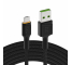 USB kabel Green Cell GC Ray - Micro USB 200 cm, oranžová LED, rychlé nabíjení Ultra Charge, QC3.0