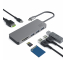 Adapteris HUB USB-C Green Cell 7 prievadai (USB 3.0 HDMI 4K microSD SD) už Apple MacBook Pro, Air, Asus, Dell XPS, HP, Lenovo X1