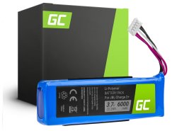 Baterija Green Cell GSP1029102 MLP912995-2P į garsiakalbį JBL Charge 2 / Charge 2 Plus / Charge 2+, Li-Polymer 3.7V 6000mAh