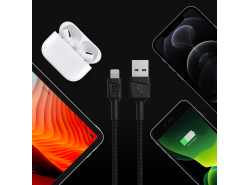 Kábel Green Cell GC PowerStream USB-A - Lightning 120cm, voor iPhone, iPad, iPod, gyors töltés