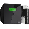 Green Cell Szünetmentes Tápegység UPS 1000VA 600W LCD Kijelzővel + Új Alkalmazás