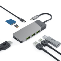 Adapter HUB GC Connect 7in1 (3xUSB-A 3.1 HDMI 4K 60Hz USB-C PD 85W) für Apple MacBook M1/M2, Lenovo X1, Asus ZenBook, Dell XPS
