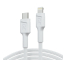 Kábel Fehér USB-C – Lightning 1m MFi Green Cell Power Stream, gyors töltéssel Power Delivery, az Apple iPhone