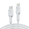 Kabel Weißes USB-C – Lightning MFi 1m GC PowerStream Ladekabel mit schneller Ladeunterstützung Power Delivery, für Apple iPhone