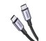 USB-C kabel UGREEN 100W, 300 cm, Rychlé nabíjení QC3.0, PD, Vysoká kvalita zpracování, Černo-stříbrná barva