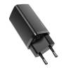 Baseus 65W GaN2 Lite hálózati töltő, USB - USB-C, Quick Charge 4.0, Huawei SCP, Samsung AFC, PD, Fekete színű