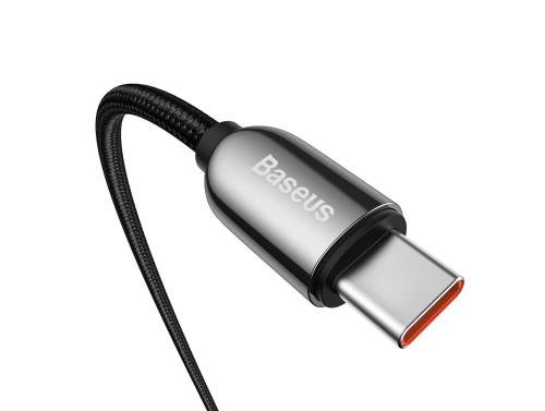 Kabel USB-C - USB-C Baseus 100W, 5A, Rychlé nabíjení Quick Charge 4.0, PD, AFC, FCP, 2 m, Displej napájecího výkonu