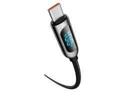 Kabel USB-C - USB-C Baseus 100W, 5A, Rychlé nabíjení Quick Charge 4.0, PD, AFC, FCP, 2 m, Displej napájecího výkonu