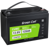 Green Cell® akkumulátor LiFePO4 125Ah 12.8V 1600Wh lítium vasfoszfát típusú Fotovoltaikkus rendszer, Lakóautó, Csónak