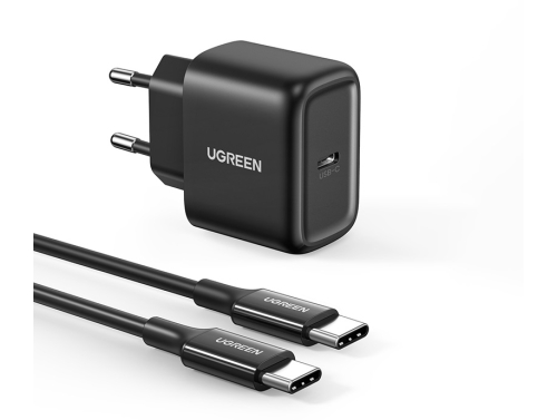 Síťová nabíječka UGREEN CD250, 25 W, USB-C + kabel USB-C na USB-C, 2 m