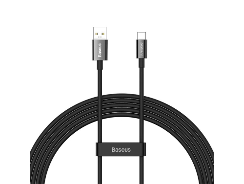 Baseus Superior USB - USB-C-kábel 65W, 2m, SUPERVOOC gyorstöltés OnePlus, Realme, Oppo (Dart, Warp Charge) készülékekhez
