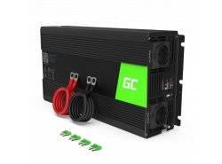 Green Cell ® 1000W / 2000W tiszta szinuszfeszültség-konverter inverter 24V 230V-os inverter