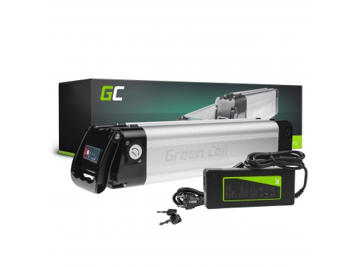 Green Cell E-Bike Akku 24V 10.4Ah 250Wh Silverfish Elektrofahrrad 2 Pin für Prophete, Mifa mit Ladegerät - OUTLET
