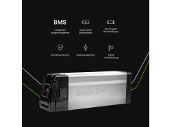 Akku Batterie Green Cell Silverfish 48V 11Ah 528Wh für Elektrofahrrad E-Bike Pedelec
