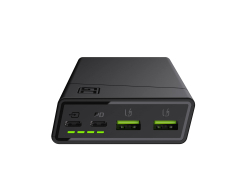 Power Bank Green Cell GC PowerPlay20 20000 mAh s rychlým nabíjením 2x USB Ultra Charge a 2x USB-C Power Delivery 18W