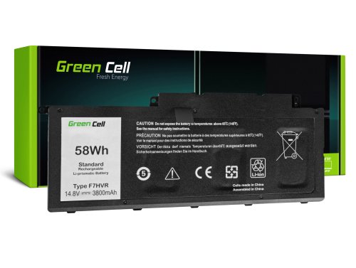 Green Cell Akkumulátor F7HVR 62VNH G4YJM 062VNH a Dell Inspiron 15 7537 17 7737 7746