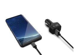 Schnellladekit für das iPhone im Auto - 48W USB-C USB-A Ladegerät + 2x Lightning Kabel