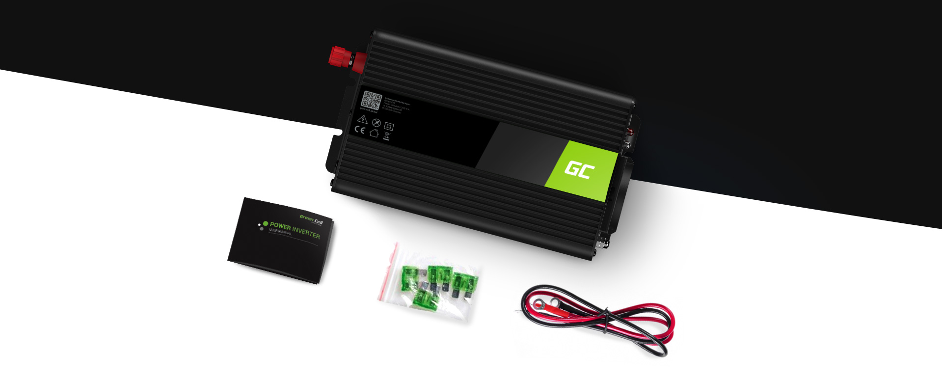 Green Cell PRO 2000W/4000W 12 V a 230 V puro sinusoidale Voltaggio per auto convertitore di tensione per auto 